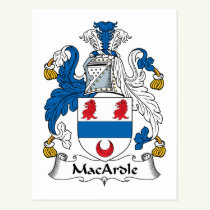 MacArdle Family Crest Postcard