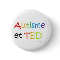 Macaron Autisme TED arc-en-ciel Buttons