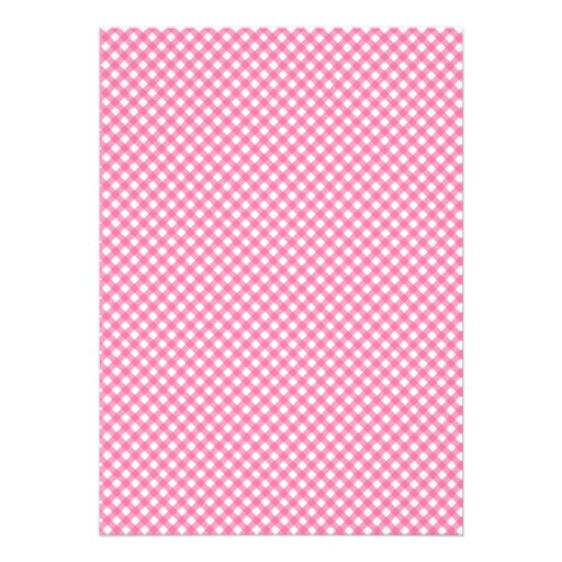 Macaron Birthday Tea Party Invitation Pink Gingham