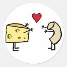 Macaroni and Cheese Round Sticker