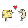 Macaroni and Cheese Round Sticker Macaroni and Cheese Round Sticker