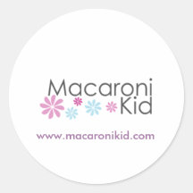 Macaroni Kid Round Stickers