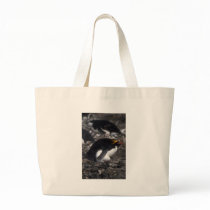 Macaroni Penguin Sitting On Egg Canvas Bag