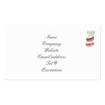 Macarons business card business cards