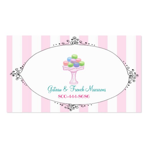 Macarons Business Card (back side)