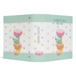 Macarons dots Avery Binder