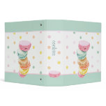 Macarons dots Cookies Avery Binder