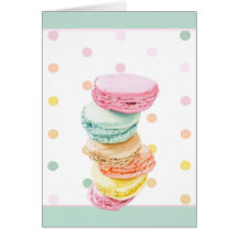 Macarons dots Greeting Card
