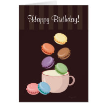 Macaroon Party Cards