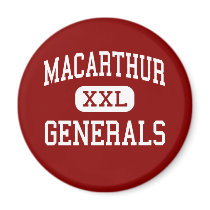 MacArthur - Generals - Middle - Berkeley Illinois Fridge Magnets