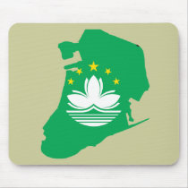 Macau flag map mousepads by FlagStore Macau flag map mousepads