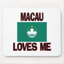 Macau Loves Me mousepads by flagshirt Macau Loves Me mousepads