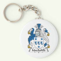 MacAuliffe Family Crest Keychain