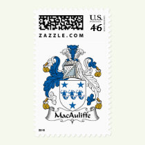 MacAuliffe Family Crest Stamps