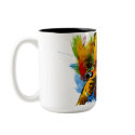 Macaw bird mugs