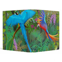 Macaw Jungle Avery Binder by twopurringcats Macaw Jungle Avery Binder