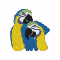 Macaw Parrots embroidered shirts