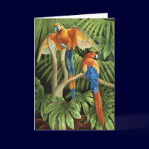 Macaws Card by Laura_Regan_Artist Macaws Card