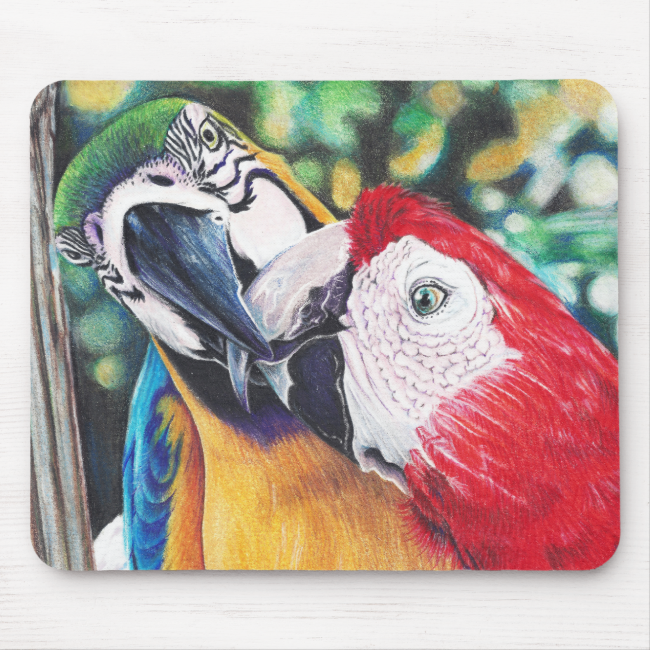Macaws mouse pad