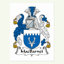 MacBarnet Family Crest Postcard