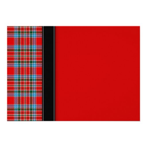 MacBean Ancient Tartan Wedding Invitation
