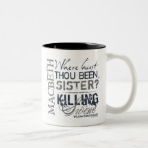Macbeth Killing Swine Quote Mugs