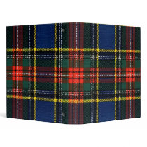 Macbeth Tartan 3 Ring Binders