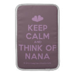 [Two hearts] keep calm and think of nana  MacBook Air sleeves