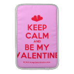 [Two hearts] keep calm and be my valentine  MacBook Air sleeves