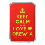[Crown] keep calm and love [Love heart] drew x  MacBook Air sleeves