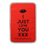 [Two hearts] i just love you xxx  MacBook Air sleeves