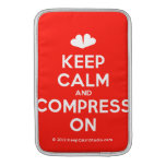 [Two hearts] keep calm and compress on  MacBook Air sleeves