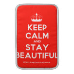 [Knitting crown] keep calm and stay beautiful  MacBook Air sleeves