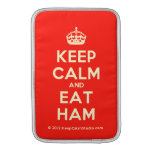 [Crown] keep calm and eat ham  MacBook Air sleeves