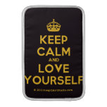 [Crown] keep calm and love yourself  MacBook Air sleeves