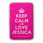 [Crown] keep calm and love jessica  MacBook Air sleeves