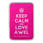[Cupcake] keep calm and love awel  MacBook Air sleeves