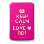 [Crown] keep calm and love ♥ rd!  MacBook Air sleeves