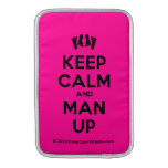 [Feet] keep calm and man up  MacBook Air sleeves