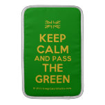 [UK Flag] keep calm and pass the green  MacBook Air sleeves
