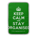 [Crown] keep calm and stay organised  MacBook Air sleeves
