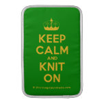 [Knitting crown] keep calm and knit on  MacBook Air sleeves