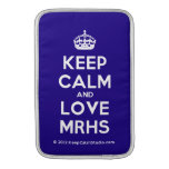 [Crown] keep calm and love mrhs  MacBook Air sleeves