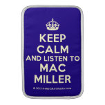 [Crown] keep calm and listen to mac miller  MacBook Air sleeves