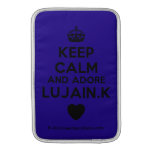 [Crown] keep calm and adore lujain.k [Love heart]  MacBook Air sleeves