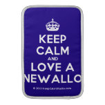 [Crown] keep calm and love a newallo  MacBook Air sleeves