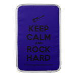 [Electric guitar] keep calm and rock hard  MacBook Air sleeves