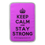 [Crown] keep calm and stay strong  MacBook Air sleeves