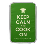[Chef hat] keep calm and cook on  MacBook Air sleeves