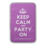 [Dancing crown] keep calm and party on  MacBook Air sleeves